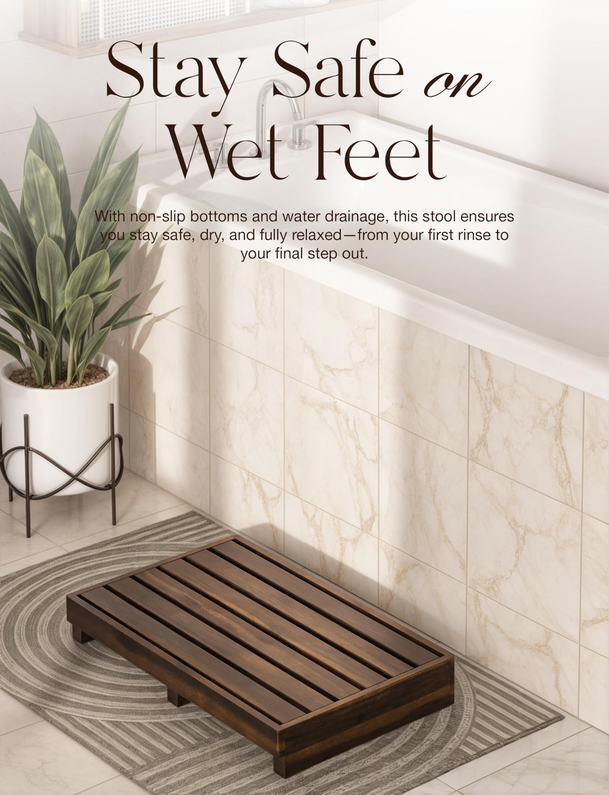 Tinamo indoor-outdoor compatibility makes it versatile for patios and entryways.