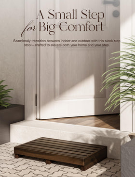 Tinamo step stool with non-slip pads for stable footing on various floors.