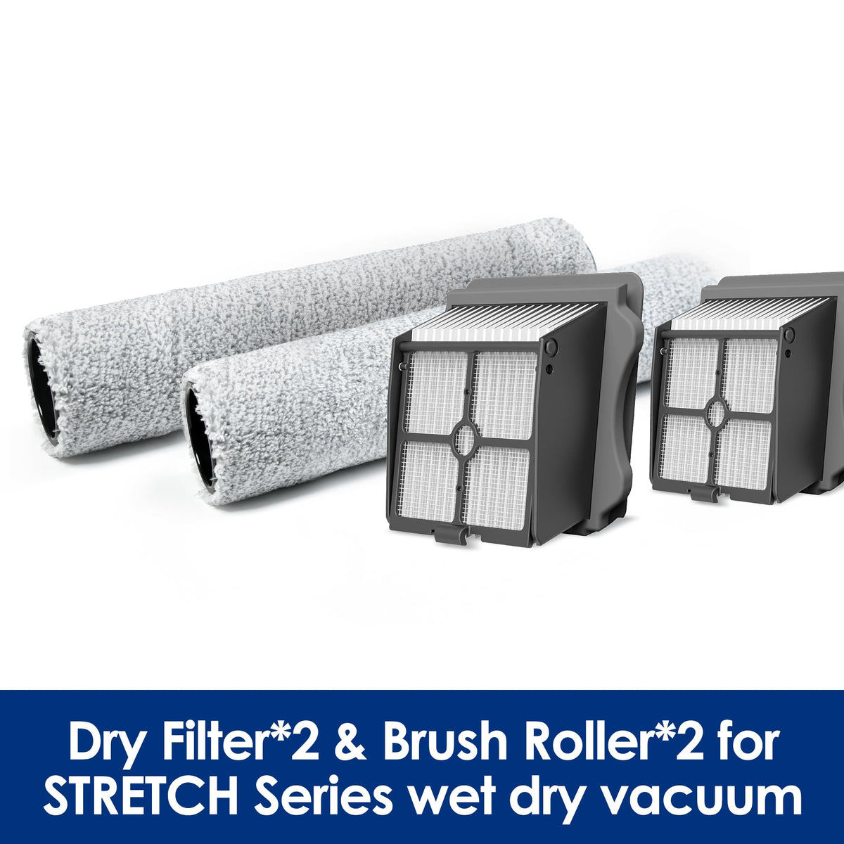 Tineco dry filter replacement for Stretch S6; easy detachment and replacement.