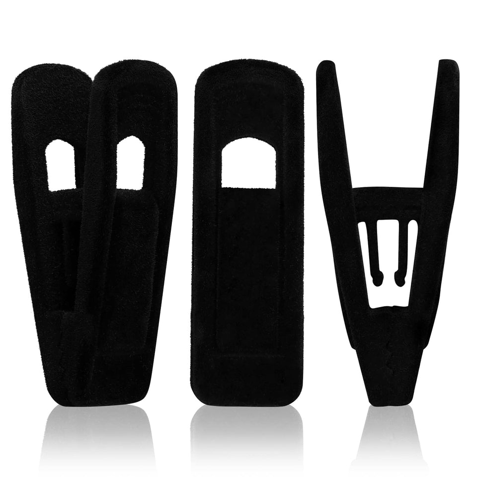 Tinfol 50pc velvet hanger clips securely grip delicate fabrics