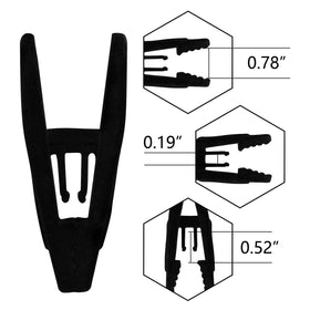 Tinfol black flocked clips prevent slipping and protect velvet hangers