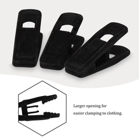 Tinfol large-opening clips for easy fastening of garments