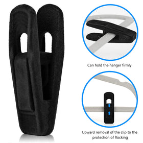 Tinfol pants-skirt hanger clip clamps pants and skirts firmly