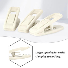 Tinfol pants and skirts clipped securely with velvet clips