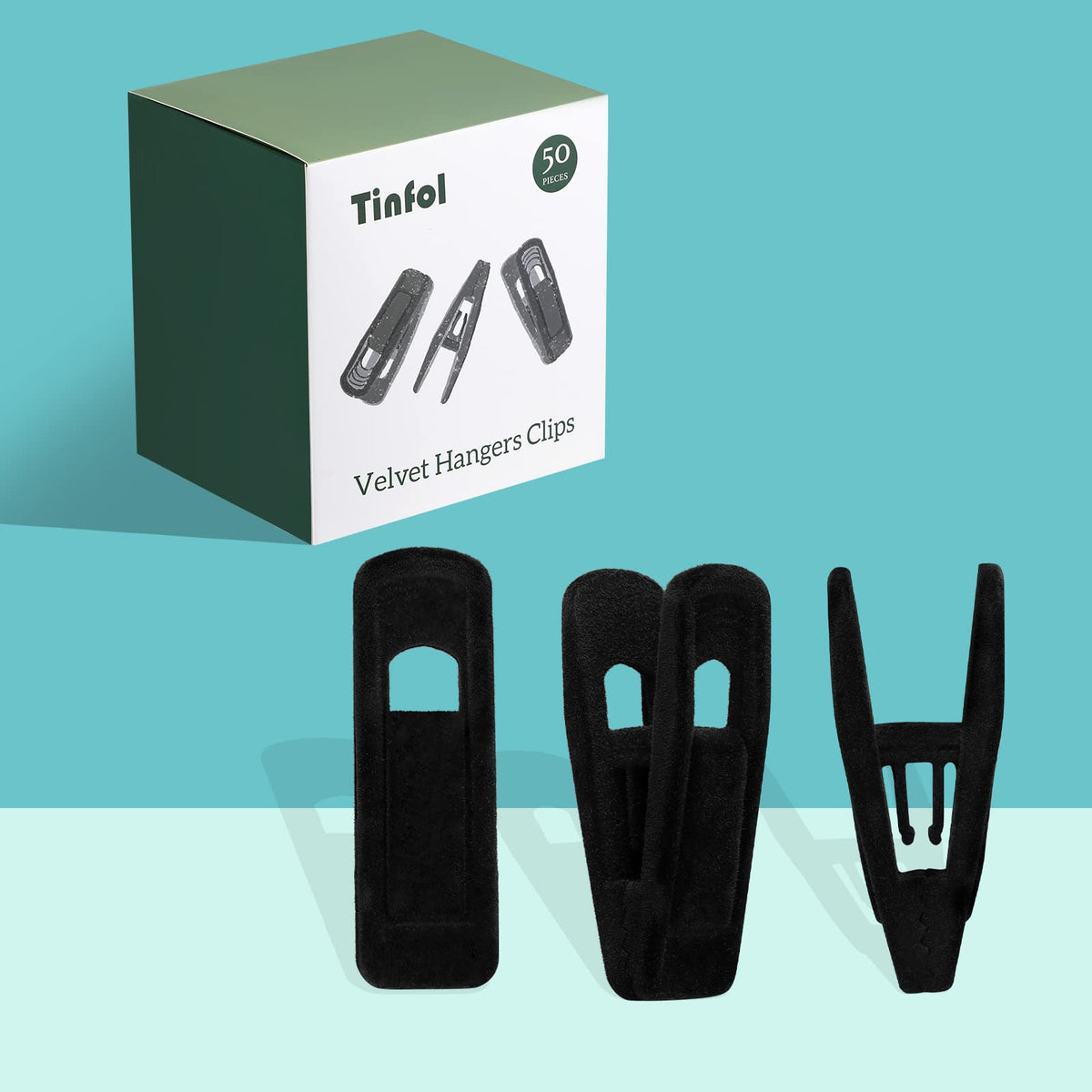 Tinfol smooth-edge clips prevent snagging on fabrics