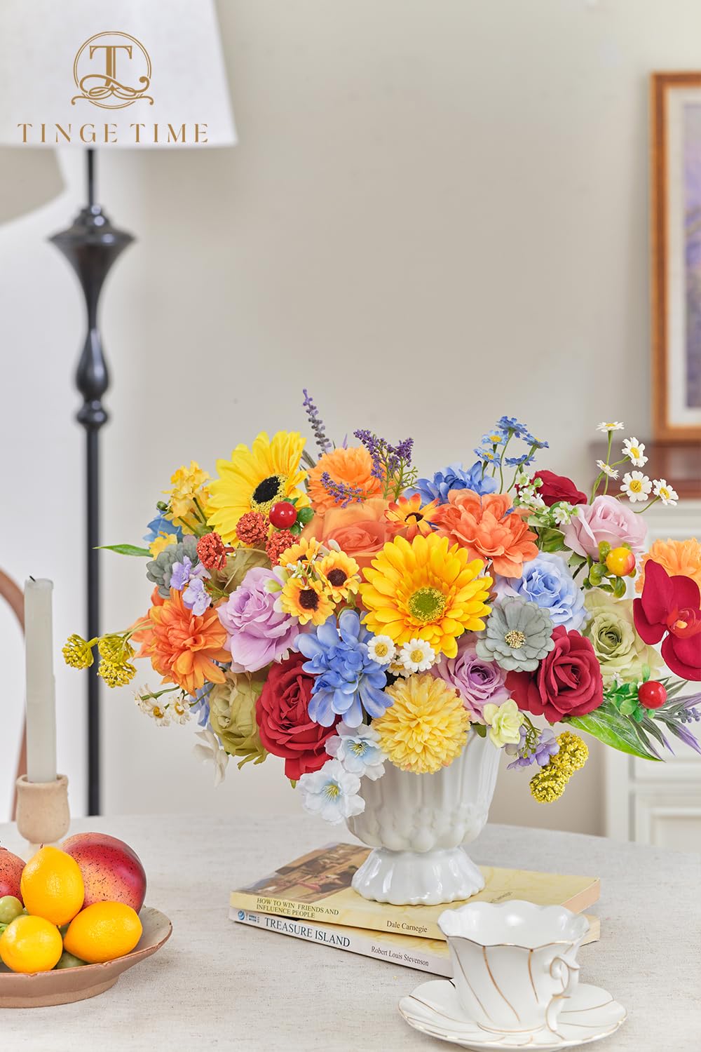 TINGE TIME chrysanthemum-hydrangea bouquet adds lush color to events