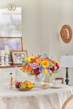TINGE TIME daisy-sunflower collection boosts cheerful accents for celebrations