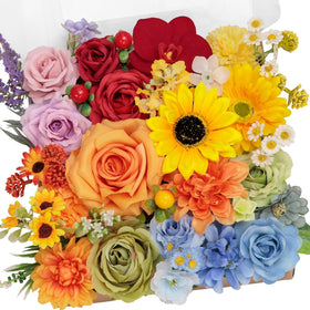 TINGE TIME artificial flowers peony-dahlia blend for elegant home decor