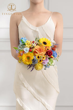 TINGE TIME violet-camellia-epiphyllum display enhances table centerpiece appeal