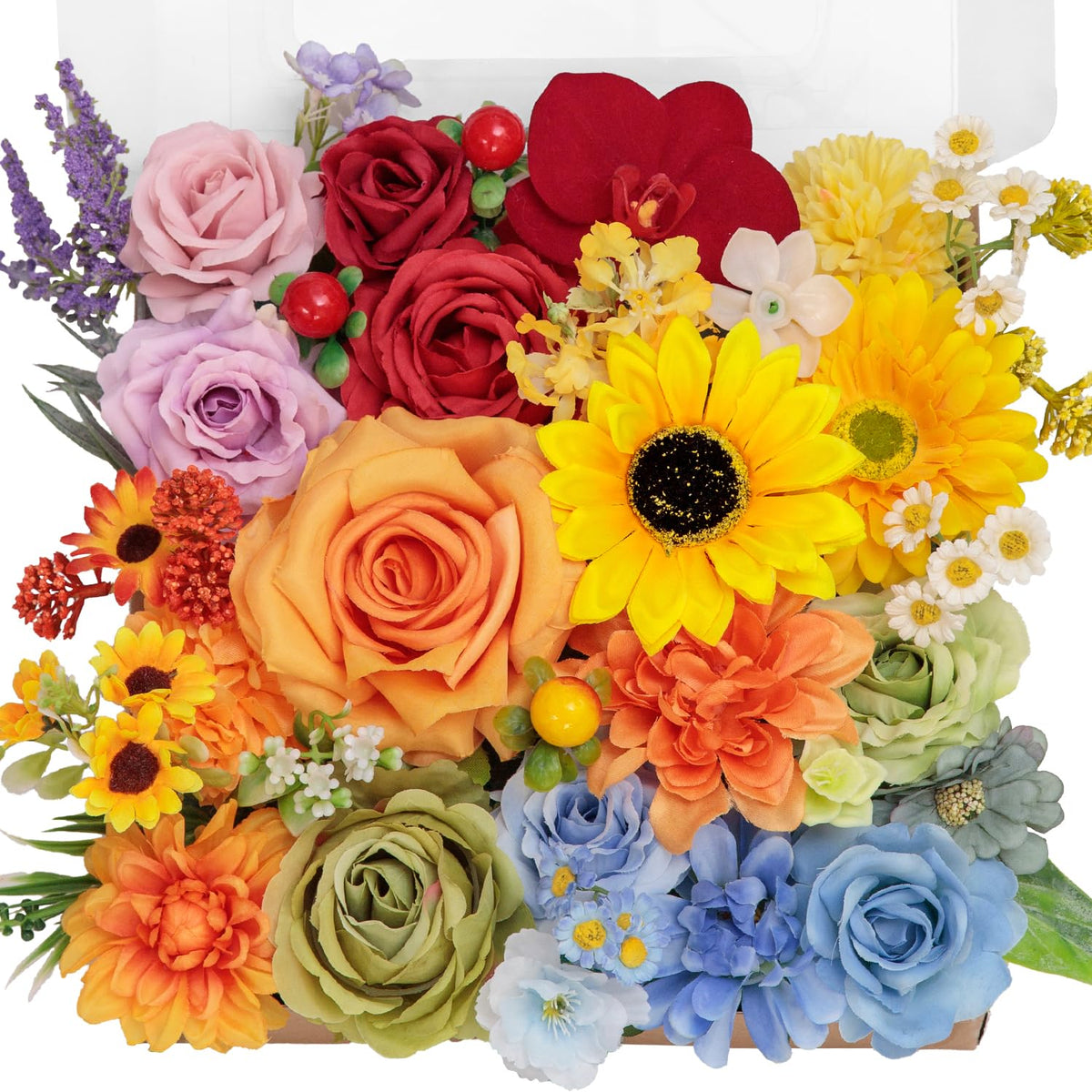 TINGE TIME wedding centerpiece or party decor with lasting faux blooms