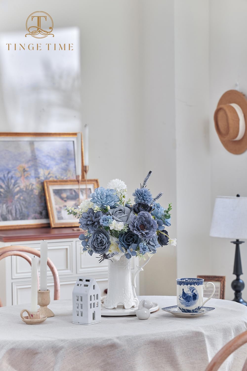TINGE TIME bulbous chrysanthemum champagne bloom showcases premium faux bloom for events