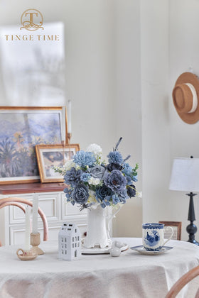 TINGE TIME bulbous chrysanthemum champagne bloom showcases premium faux bloom for events