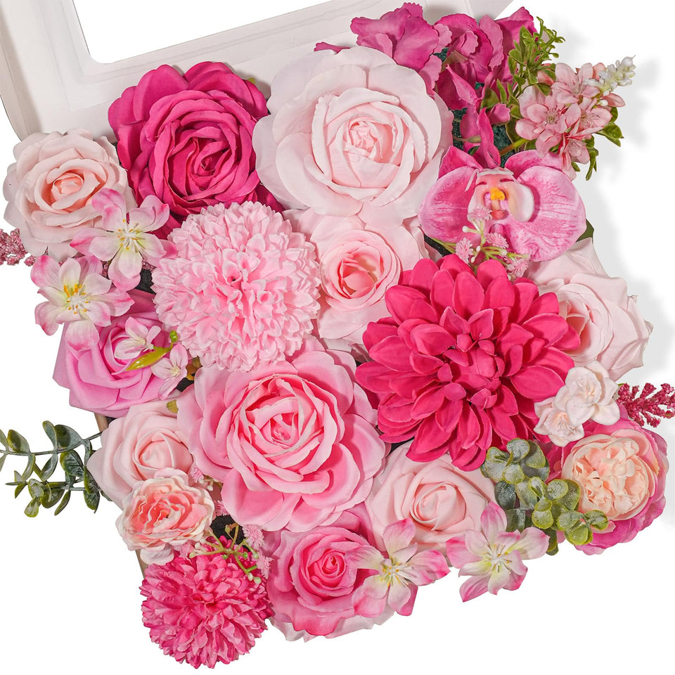 TINGE TIME hot pink foam dahlia stems for vibrant centerpieces and bouquets