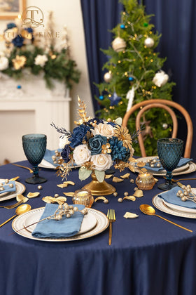 TINGE TIME navy blue chrysanthemum accent for mixed-flower arrangements