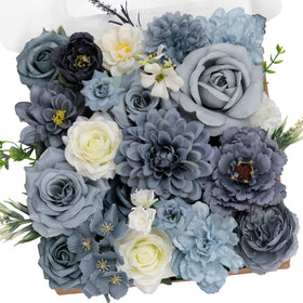 TINGE TIME peonies and dahlia blush bouquet offers realistic color for elegant home décor