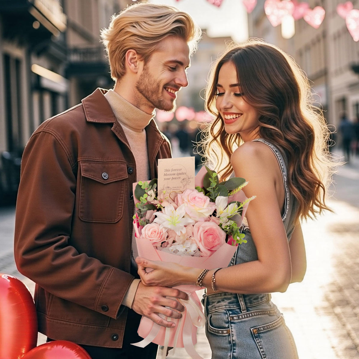 TINGE TIME packaging-ready bouquet, a thoughtful gift option