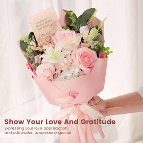 TINGE TIME pink bouquet for Valentine or anniversary decor