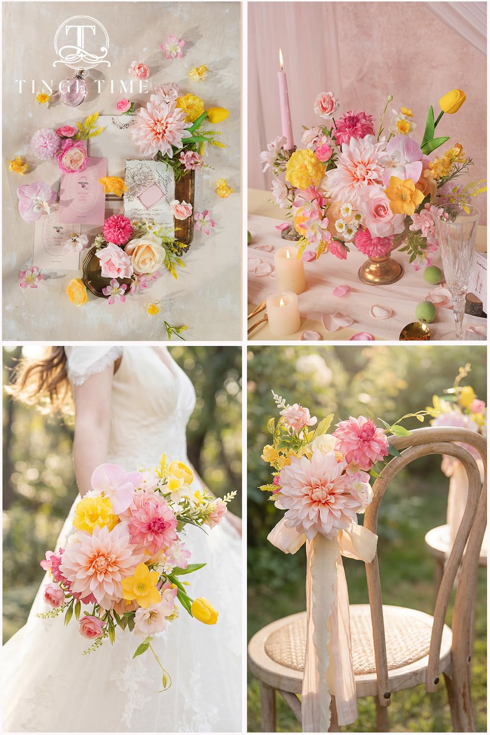 TINGE TIME storage and reuse of artificial flowers