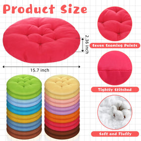 Tinideya round floor pillow with cotton filling delivers plush yet supportive comfort.
