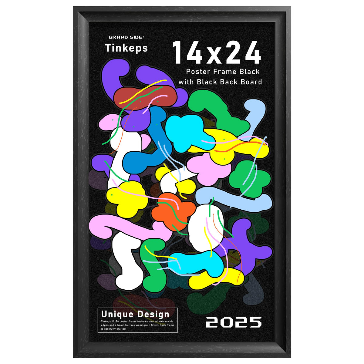 Vintage-style Tinkeps 14x24 poster frame elevating artwork