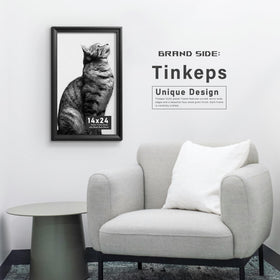 Tinkeps 14x24 black frame mounted for vertical or horizontal display