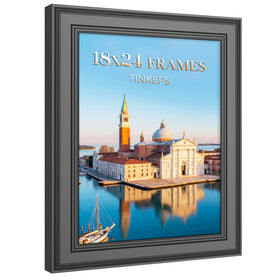 Tinkeps 18x24 poster frame with black border for an elegant wall display.