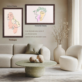 Tinkeps plexiglass clarity protects artwork while preserving sharp colors