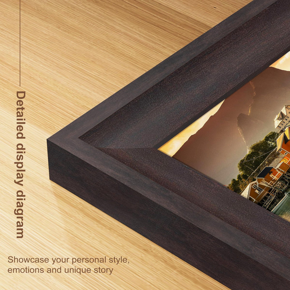 Tinkeps frame ready for horizontal or vertical hanging on wall