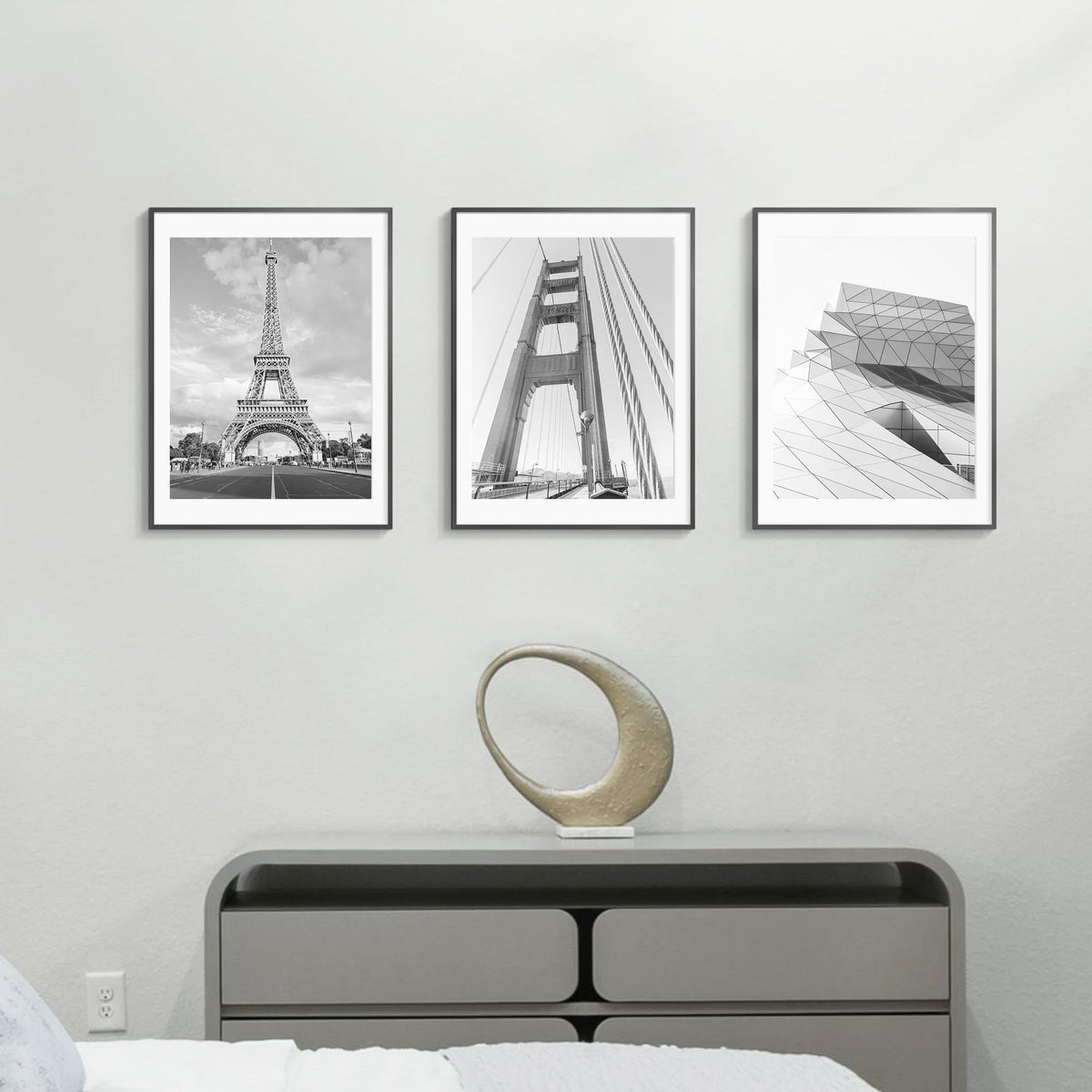 Tinkeps wall-ready frame fits landscape or portrait arrangements.
