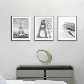 Tinkeps wall-ready frame fits landscape or portrait arrangements.