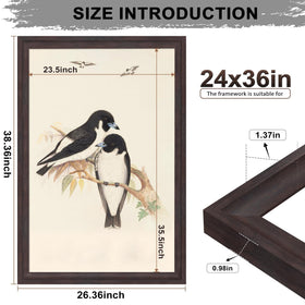 Tinkeps walnut frame curved edges and faux grain for premium look