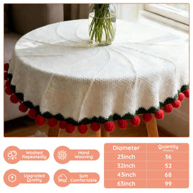 Tinkllicoy crochet-rose-bouquet-blanket on sofa for romantic decor and cozy warmth