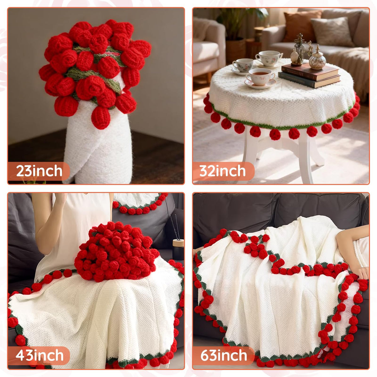 Tinkllicoy gift-ready-rose-blossom-throw presents a thoughtful romantic gift