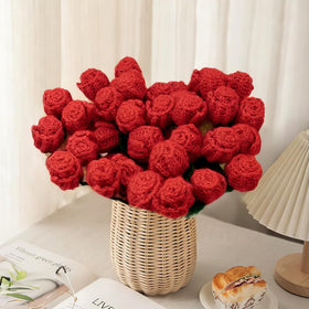 Tinkllicoy rolled bouquet blanket demonstrates a space-saving decorative option.