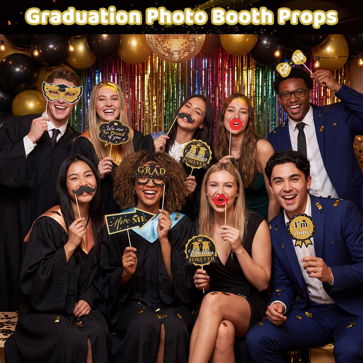 Tinlade photo booth decor enhances party styling and photo areas