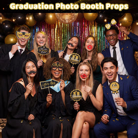 Tinlade photo booth decor enhances party styling and photo areas