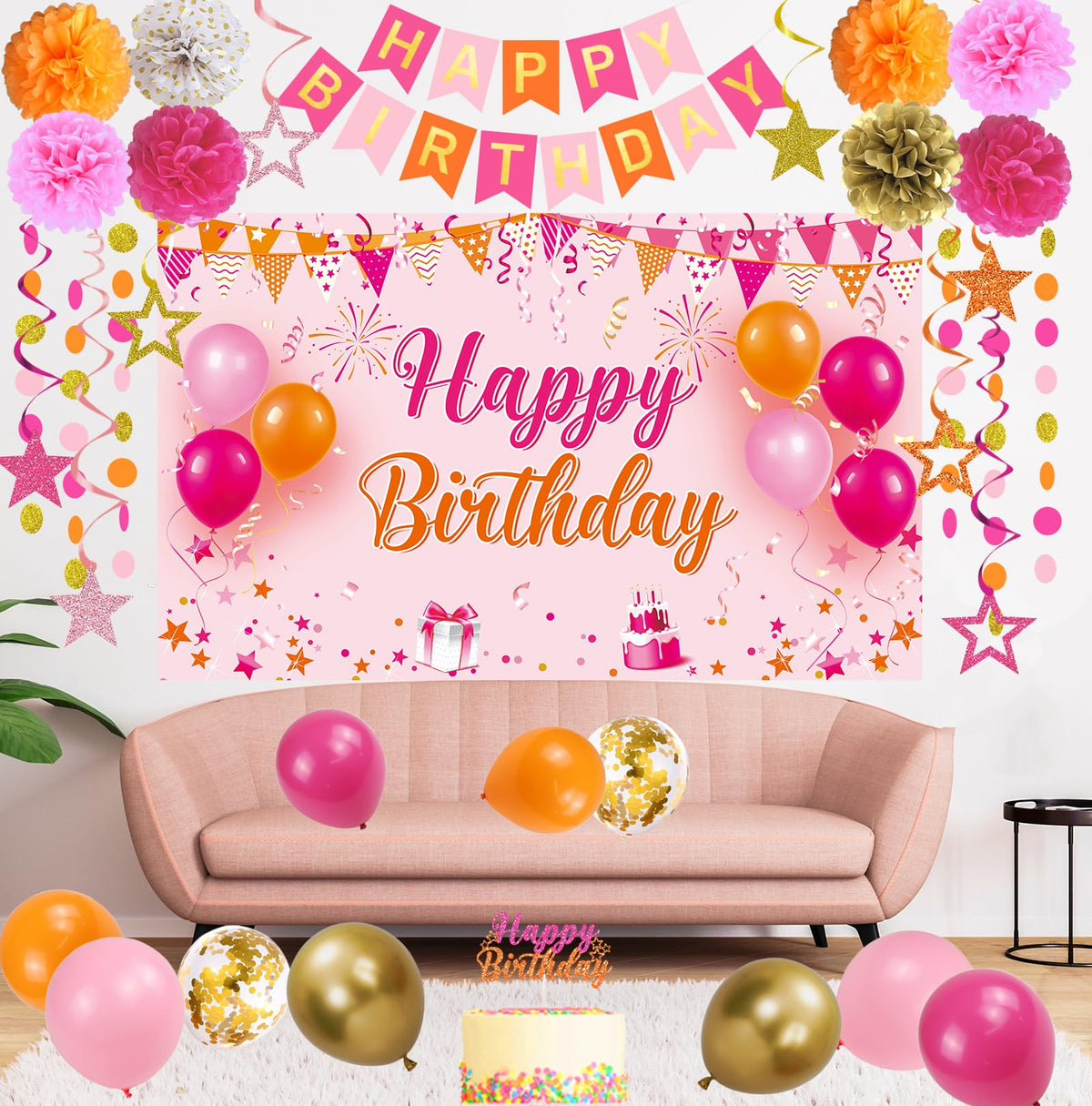 Tintisfafa paper pom poms add soft volume to party decor