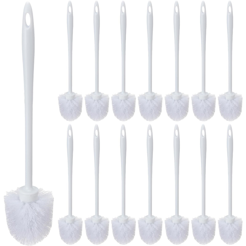 Tioncy 15-piece toilet brush set assembled for powerful bathroom cleaning