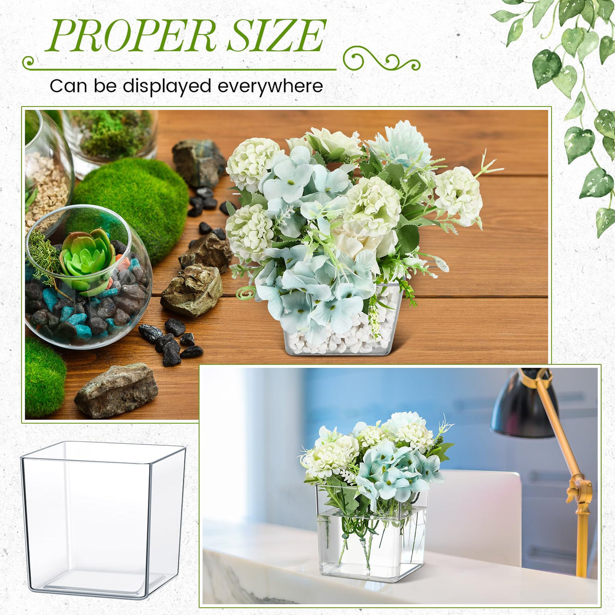 Tioncy 24-piece vase set offers versatile decorating options.