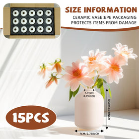 Tioncy boho-style white ceramic vases elevate dining and mantel displays.