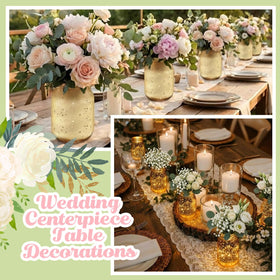 Tioncy gold jars ideal for housewarming and celebration décor