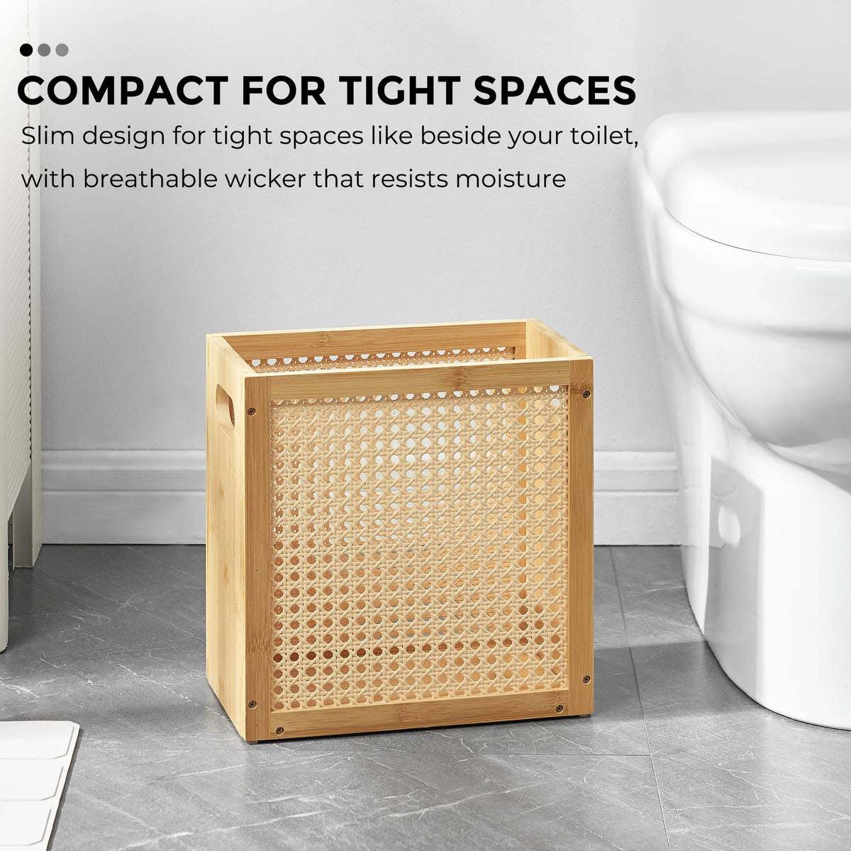 TIOPGHAD small-wicker-waste-basket ideal for bathrooms, bedrooms, offices, and kitchens