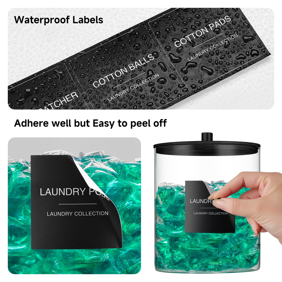 TIPGO 27 minimalist waterproof labels for clean labeling.