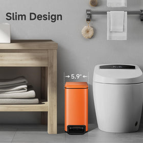 TIPGO 6L slim trash can fits narrow spaces in modern rooms