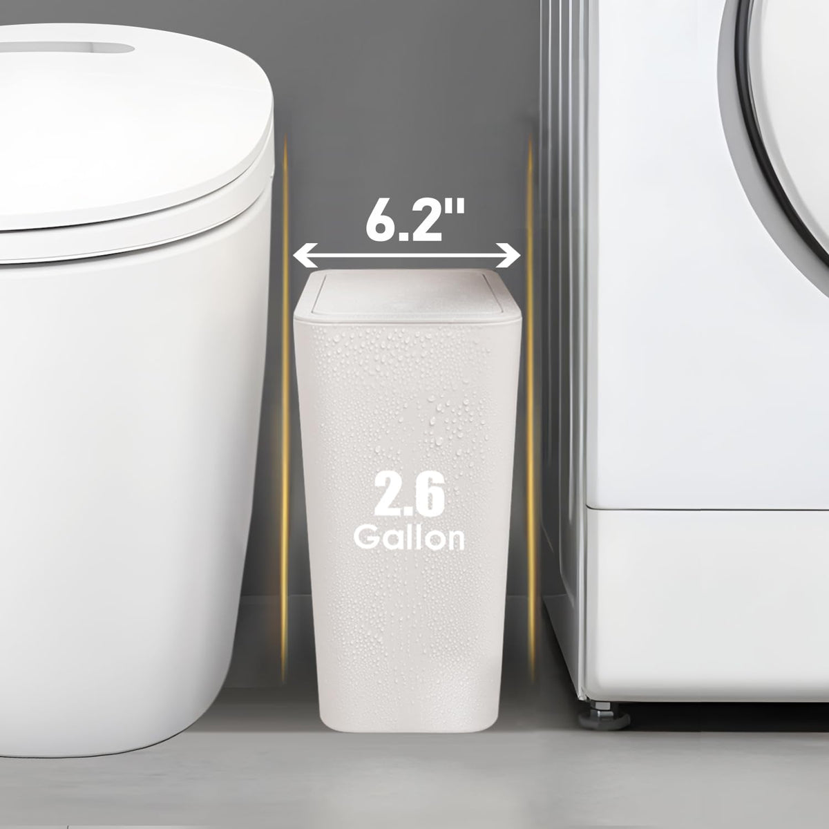 Tipgo 10L lid closeup demonstrates easy pop-up lid operation