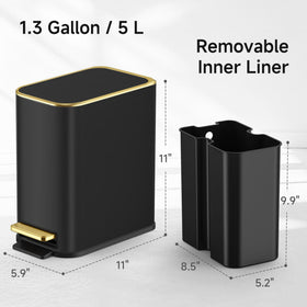 TIPGO 5L capacity is ideal for everyday light waste