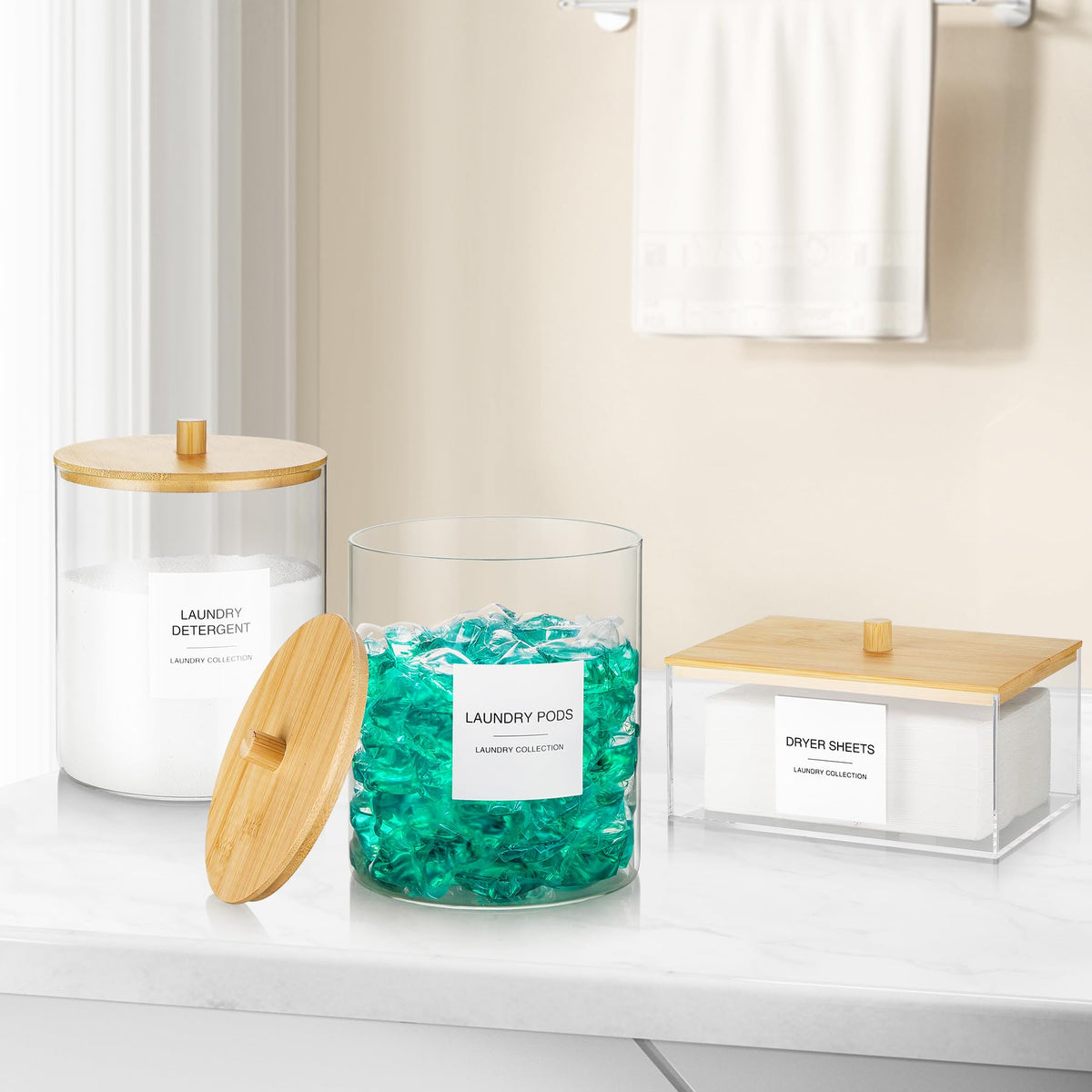 TIPGO compact 3-pack for a tidy, stylish laundry setup.