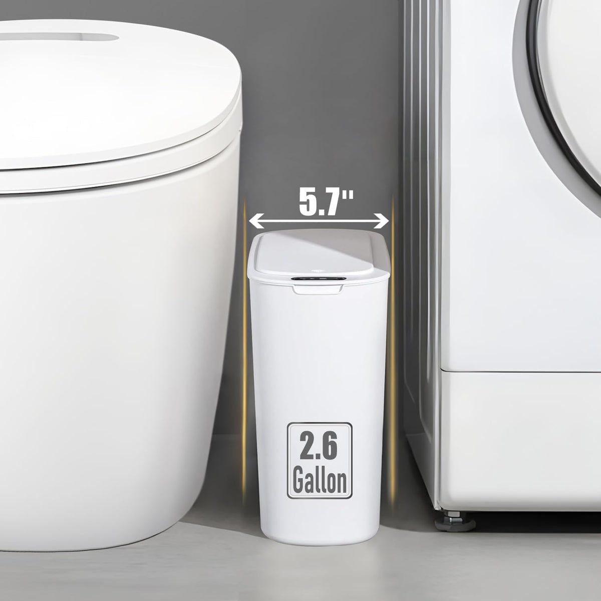 TIPGO countdown light indicates lid status for easy, intuitive use.