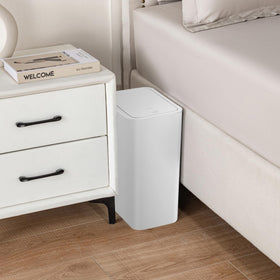 Sealed lid helps minimize odors in busy bathrooms or offices.