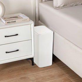 TIPGO narrow-space trash can fits corner or cabinet for clutter-free spaces.